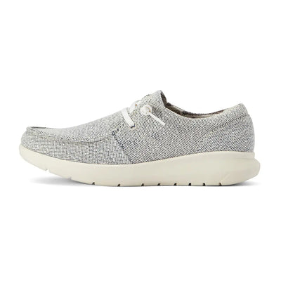 Gray knit Ariat Womens Hilo Casual Shoes, perfect for country clothing and outdoors adventures