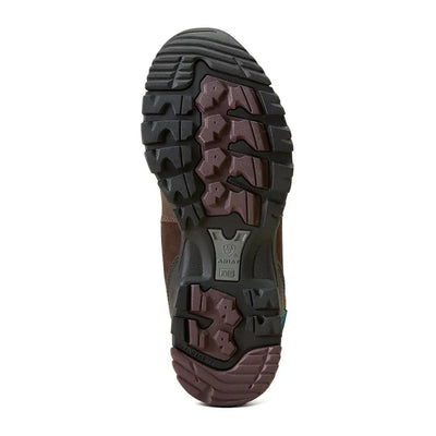 Sole of Ariat Womens Skyline Mid Waterproof Boots with deep treads and two-tone design