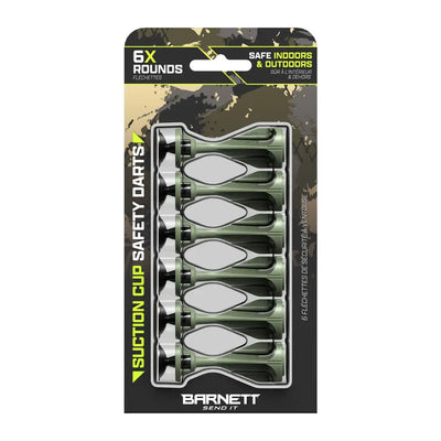 Barnett Phantum Suction Darts Green Pack of 6 for hunting and country clothing fun