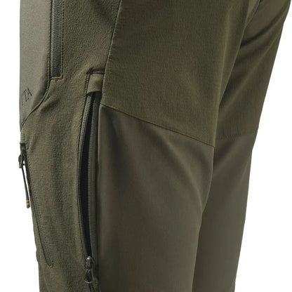 Olive green Beretta 4 Way Stretch EVO pants with zippered pockets for comfy fit