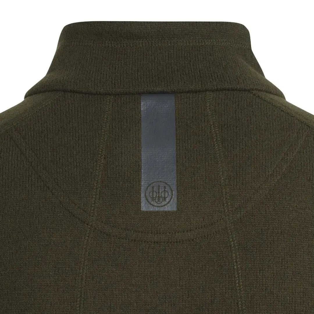 Olive green Beretta Abisko zip fleece jacket back view perfect for country clothing