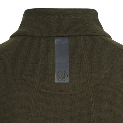Olive green Beretta Abisko zip fleece jacket back view perfect for country clothing