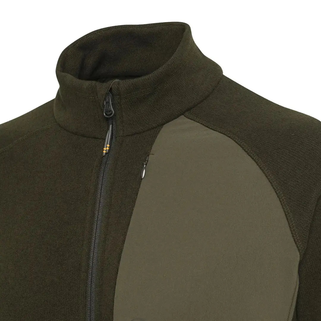 Green fleece jacket for country clothing, Beretta Abisko zip fleece full zip