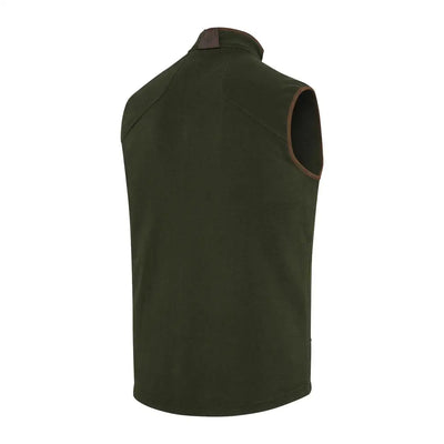 Olive green Beretta Arlington Vest with brown trim for country clothing and outdoor hunting gear