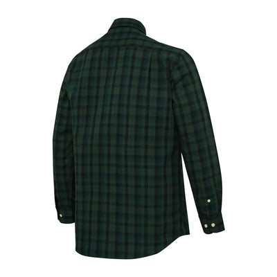 Green and black plaid long-sleeved Beretta Bryggen Shirt for a casual look