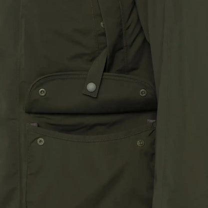 Olive green jacket pocket on Beretta Carrick Hunting Jacket for country outdoor adventures