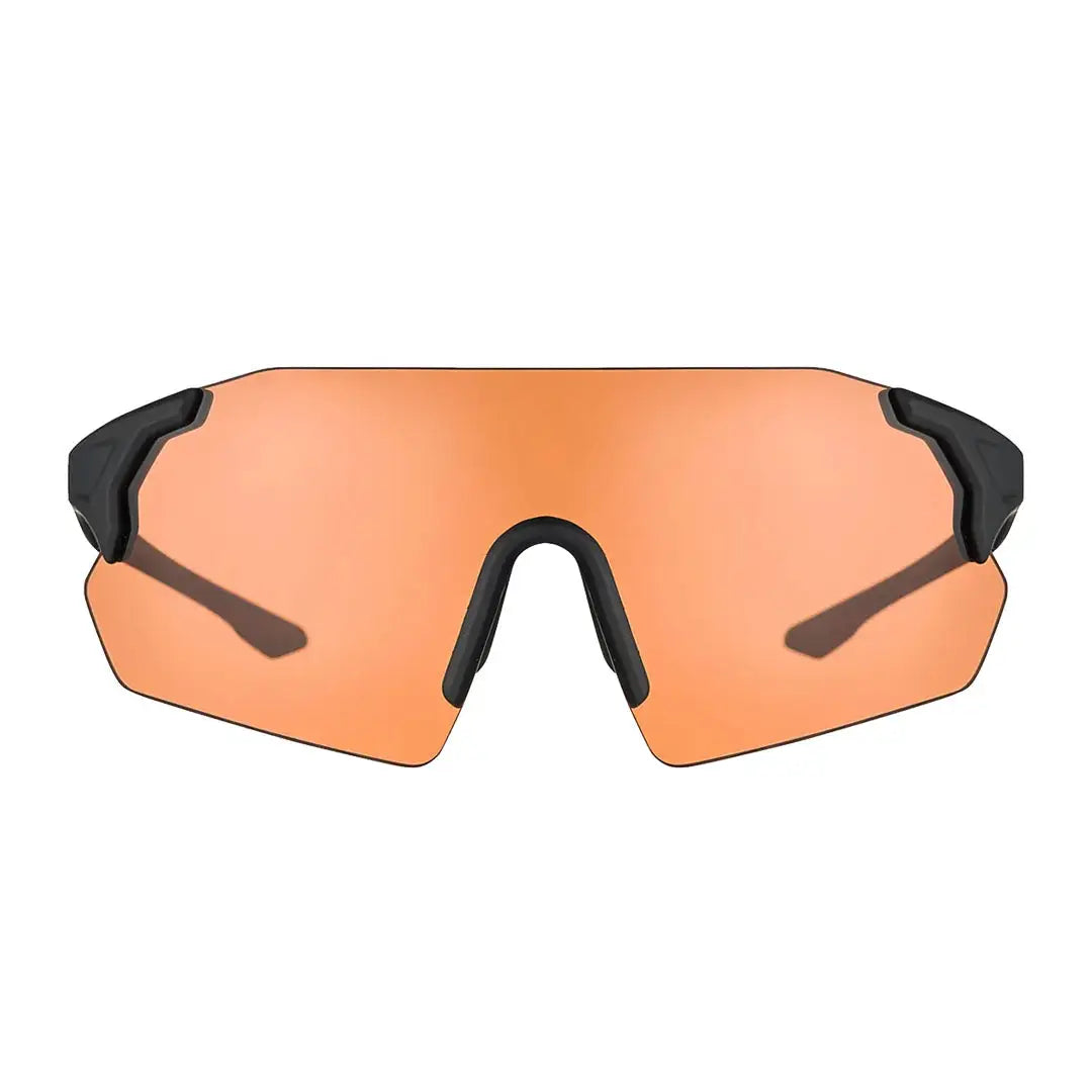 Orange-lensed sports sunglasses on Beretta Challenge EVO Eyeglasses for active style