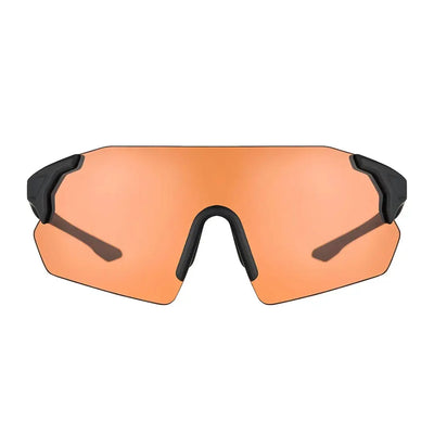 Orange-lensed sports sunglasses on Beretta Challenge EVO Eyeglasses for active style