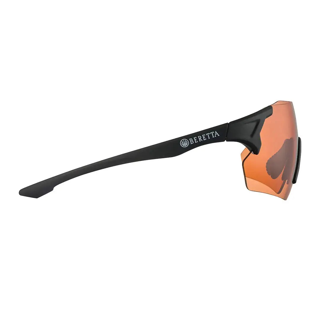 Black framed orange lens sunglasses from Beretta Challenge EVO Eyeglasses collection