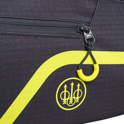 Beretta Challenge gun case 128cm with black textured duffel bag and neon yellow stripe