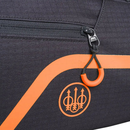 Dark gray Beretta Challenge Gun Case 140cm with orange accents for safe storage