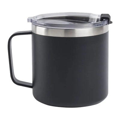 Black Beretta Coffee Mug with Handle and Clear Lid for Outdoors and Hunting Fans