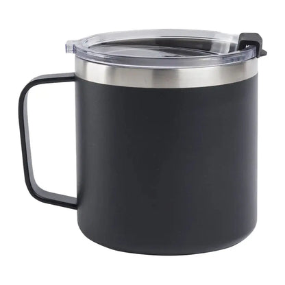 Black Beretta Coffee Mug with Handle and Clear Lid for Outdoors and Hunting Fans