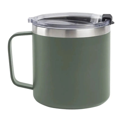Olive green Beretta Coffee Mug with lid perfect for your morning coffee needs