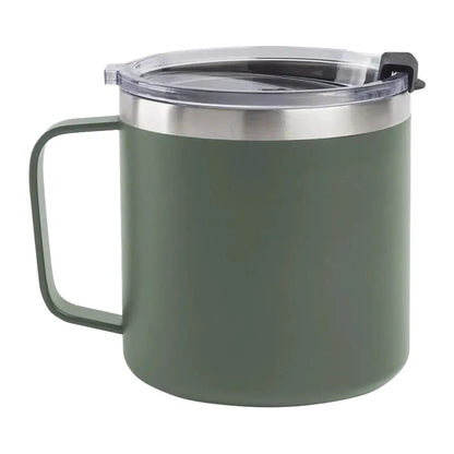 Olive green Beretta Coffee Mug with lid perfect for your morning coffee needs