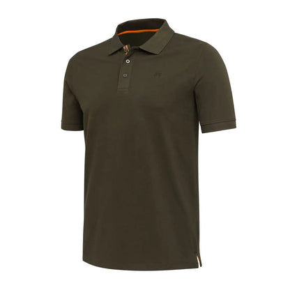Beretta Corporate EVO Polo: olive green short-sleeve country clothing for hunting outdoors