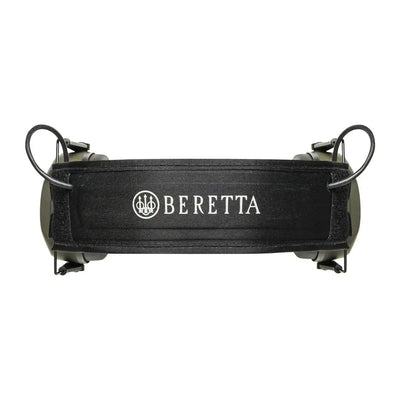 Beretta electronic earmuffs showing Beretta-branded hearing protection for enhanced safety