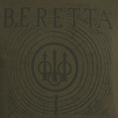 Beretta Fir T-shirt back with bold logo, arrows emblem, hunting country clothing