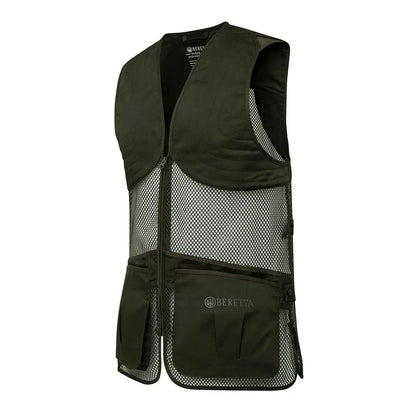 Dark olive Beretta full mesh shooting vest with pockets