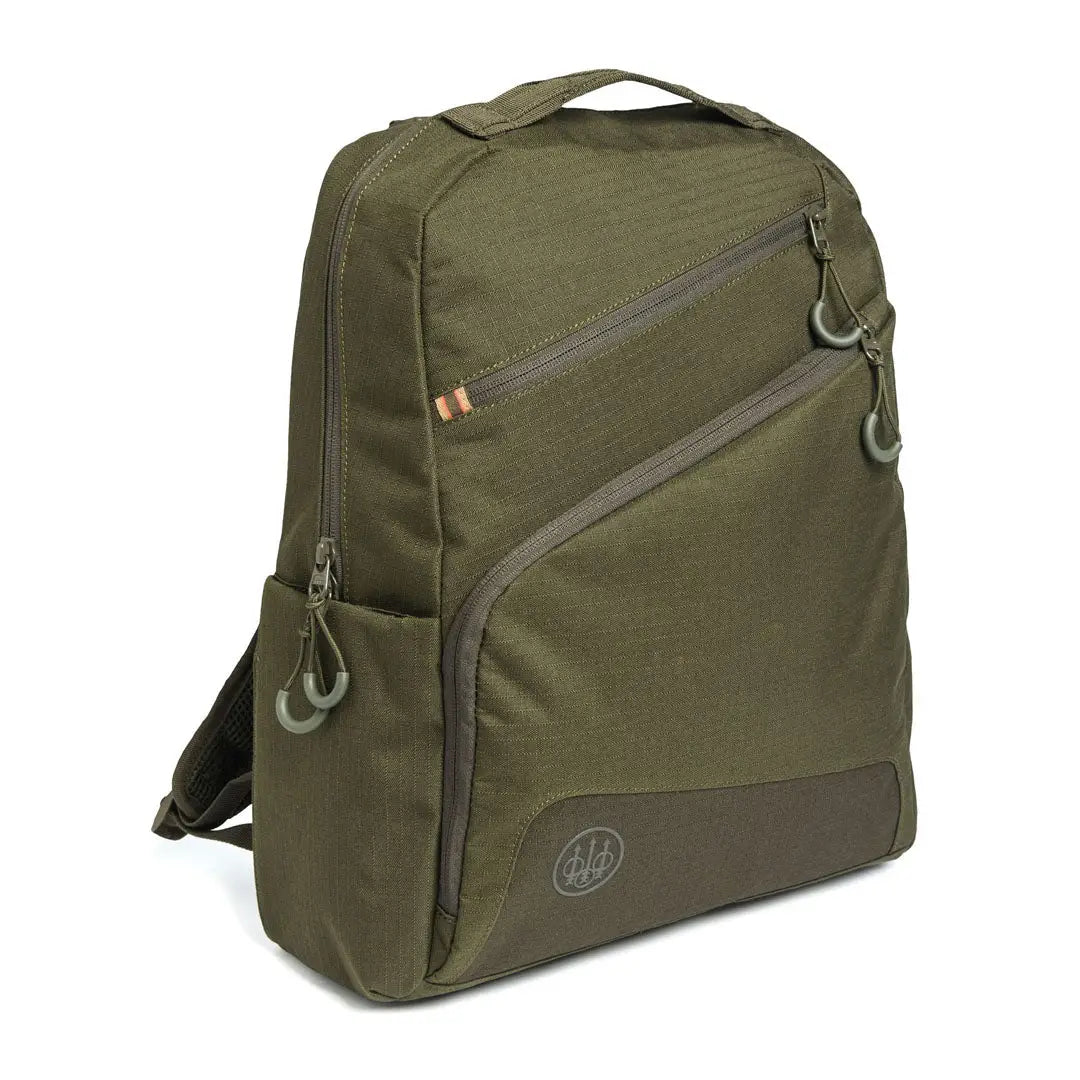 Beretta GameKeeper EVO backpack in olive green with gray zippers