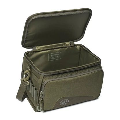 Open olive green Beretta GameKeeper EVO Cart bag for easy gear storage