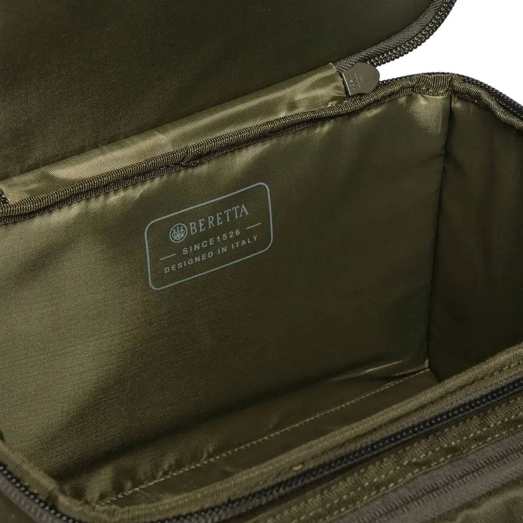 Open green Beretta GameKeeper EVO Cart Bag perfect for gamekeeper evo cart use