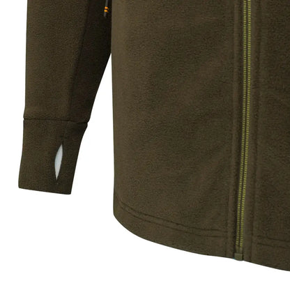 Olive green fleece jacket from Beretta HP Logo Full Zip Fleece, perfect for country hunting outdoors