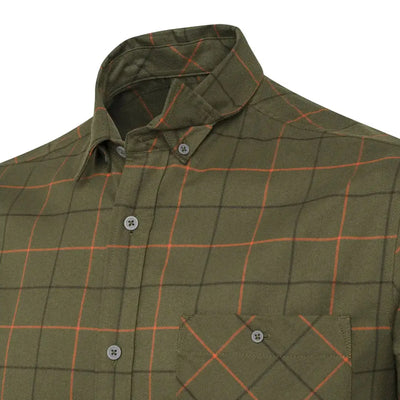 Olive green plaid Jargo Stretch Shirt by Beretta Jargo Stretch, comfy stretch shirt