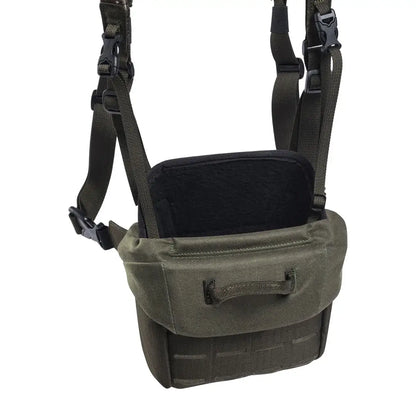 Olive green Beretta Modular Binocular Harness with straps for easy carry