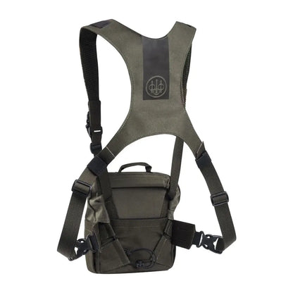 Olive green binocular chest pack for Beretta Modular Binocular Harness and modular binocular harness