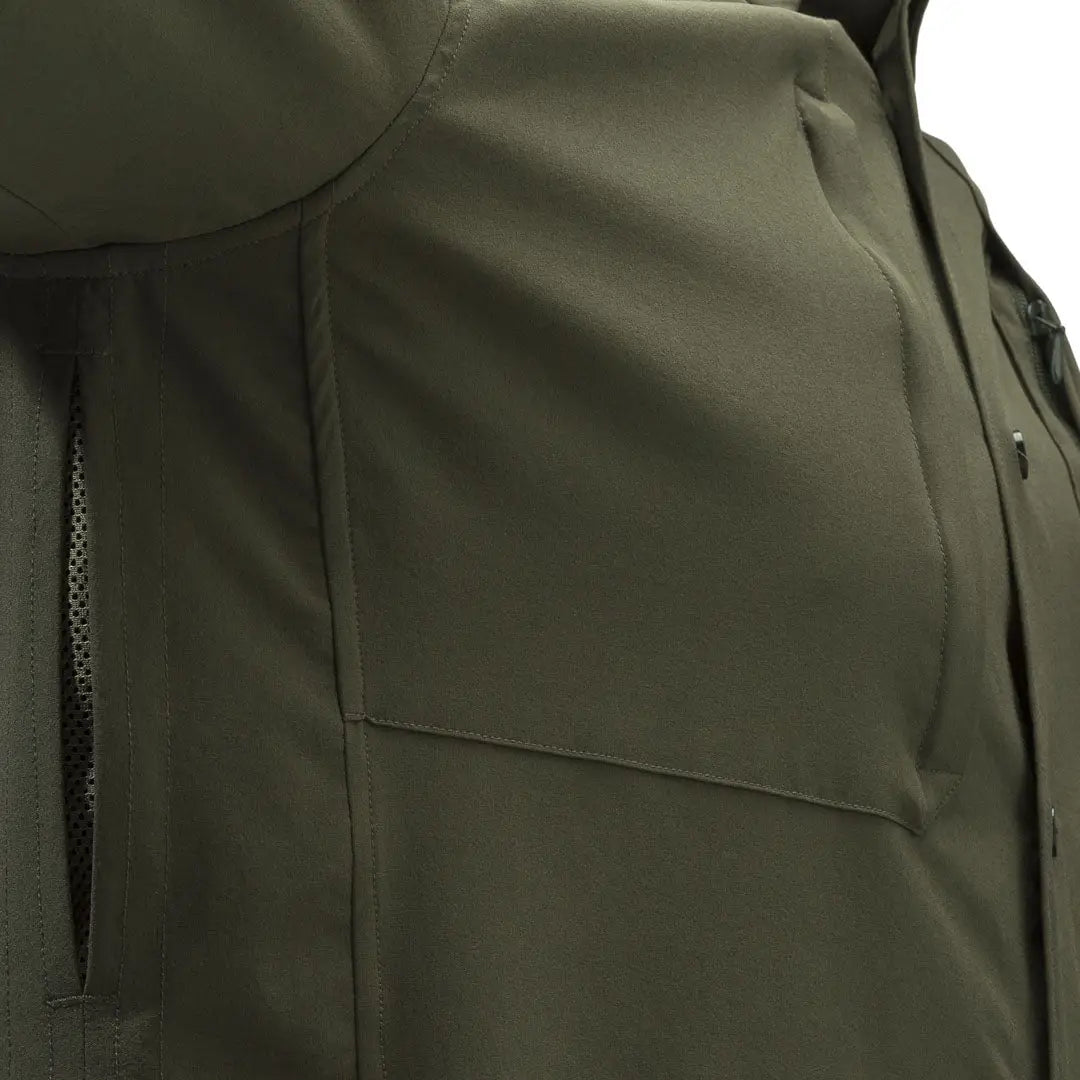 Beretta plain lightweight shirt olive green jacket with mesh pocket lining