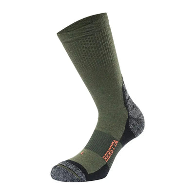 Green and gray hiking sock from Beretta Ridge for outdoors and hunting country clothing