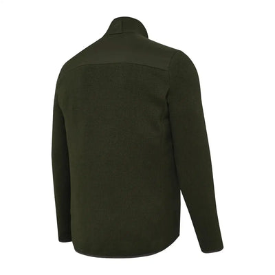Olive green fleece jacket with laser perforations from Beretta Roe GB for hunting country clothing