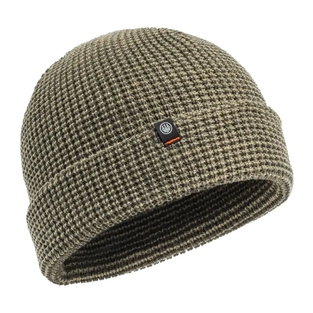 Olive green waffle-knit beanie from Beretta Shore Beanie for country clothing and outdoors hunting