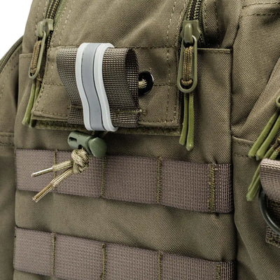 Sleek white gray silicone strap clip for Beretta Tactical Range Bag, hunting outdoors gear