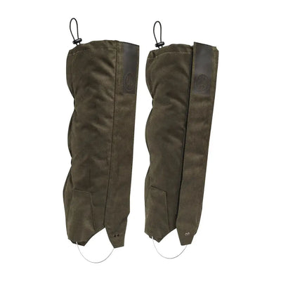 Pair of olive green Beretta Tech Ankle Gaiters showcasing durable ankle gaiters for outdoor use