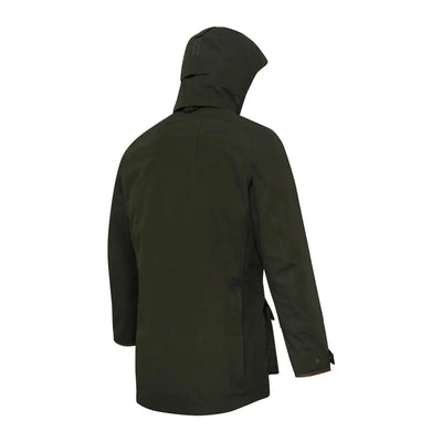 Olive green hooded Beretta Tempesta Jacket perfect for hunting and country clothing