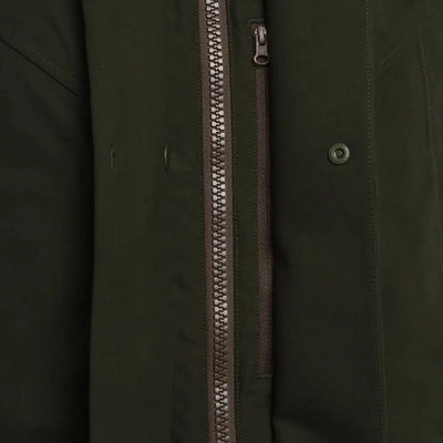 Dark green Beretta Tempesta Jacket with zipper and button for country clothing and hunting