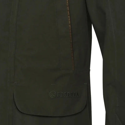 Green Beretta Tempesta Jacket with pocket perfect for hunting and country clothing