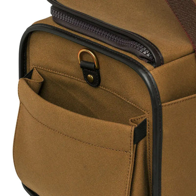 Tan Beretta Terrain EVO field bag with black trim for hunting country clothing