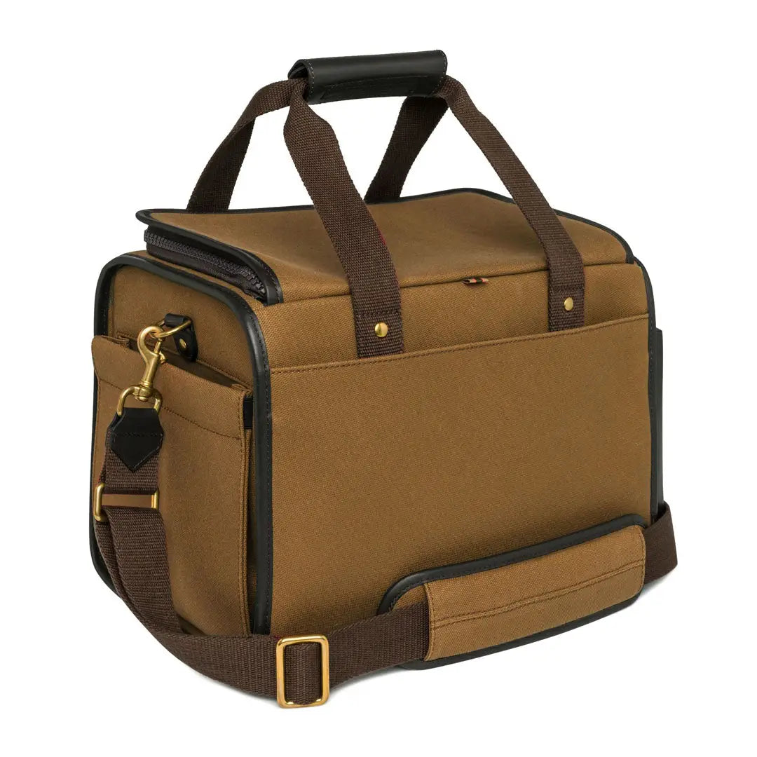 Beretta Terrain EVO otter field bag in brown canvas with black leather trim