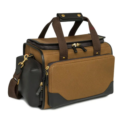 Beretta Terrain EVO otter field bag in brown canvas black leather hunting style