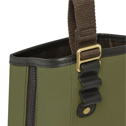 Beretta Terrain EVO shell pouch in olive green canvas with brown handle