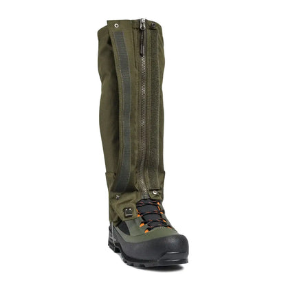 Beretta Thorn Ankle Gaiters in olive green with front zipper and reinforced instep for country clothing