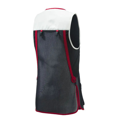 Beretta Uniform Pro vest back with mesh panel, red trim, laser-cut details