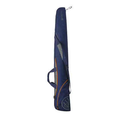 Navy blue Beretta Uniform Pro EVO Soft Gun Case with orange trim for easy carry