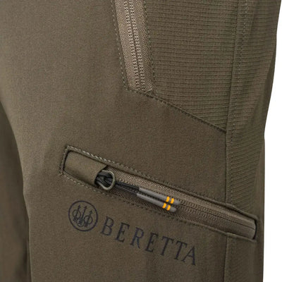 Olive green Beretta Vertikal Light Pants with zippered pockets for country hunting gear