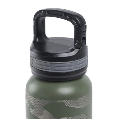 Camo Beretta Water Bottle 16oz with black handle for your outdoor adventures
