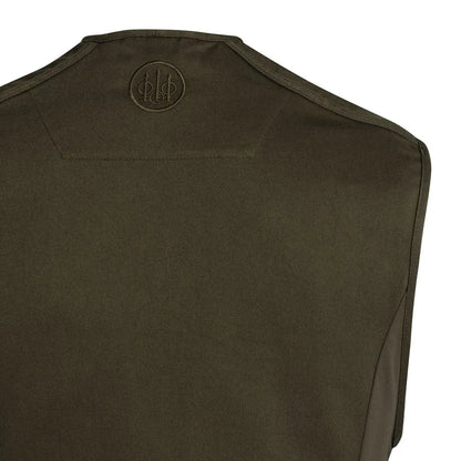 Beretta Womens teal sporting EVO vest in dark olive green canvas with embroidered logo