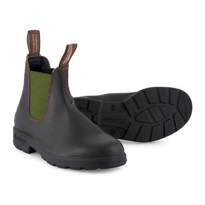 Brown leather Blundstone 519 Chelsea Boots for stylish country clothing and outdoor adventures